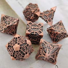 Metal D&D Dice Set  (Red Copper)